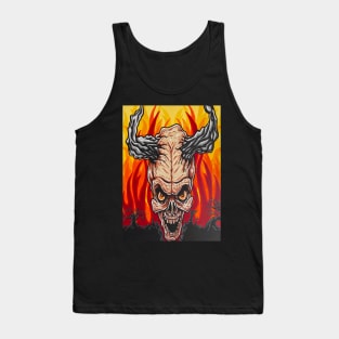 Skull Burn Tank Top